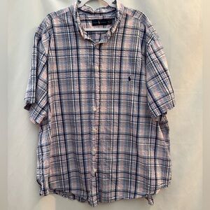 Ralph Lauren Men’s Short Sleeve Button Down Shirt 3XB